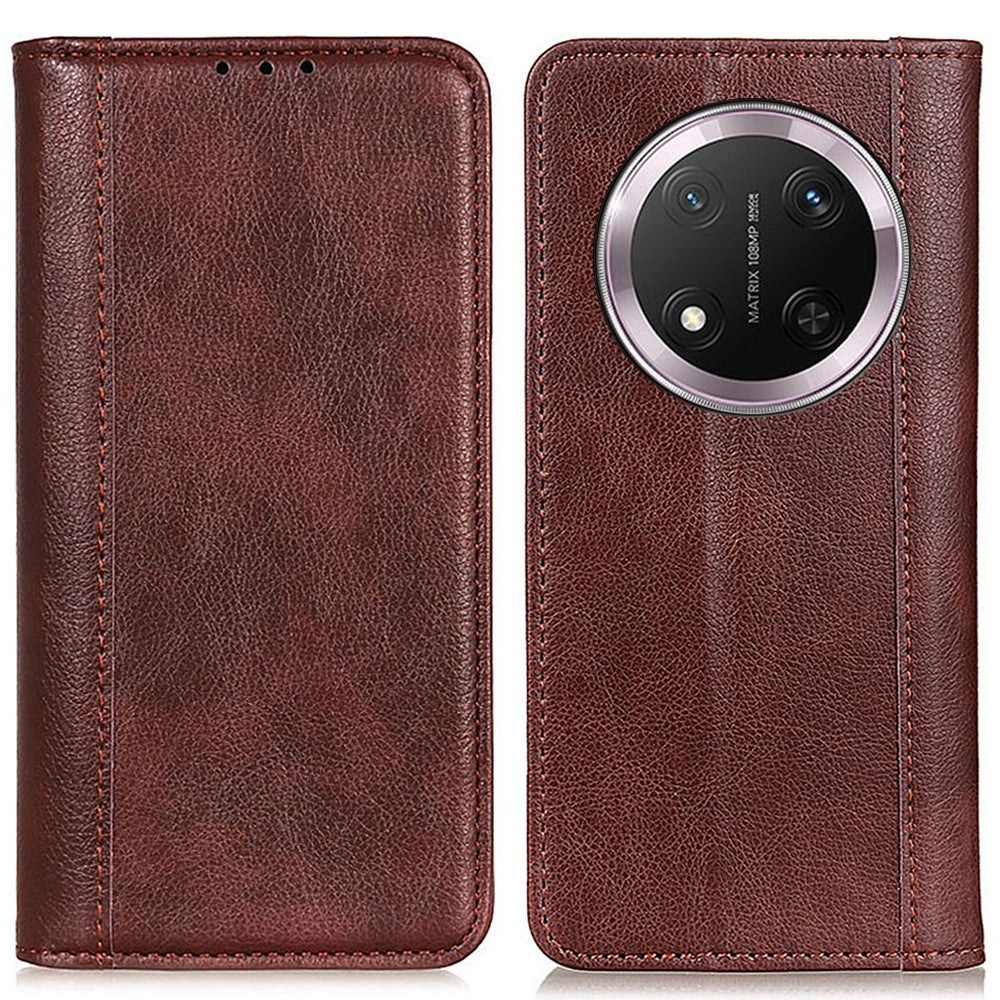 For Honor Magic7 Lite 5G / X9c 5G / X60 Pro 5G Stand Case Split Leather Litchi Texture Wallet Phone Cover