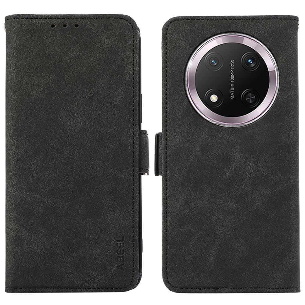 ABEEL For Honor Magic7 Lite 5G / X9c 5G / X60 Pro 5G Case PU Leather Folio Stand View RFID Blocking Phone Cover