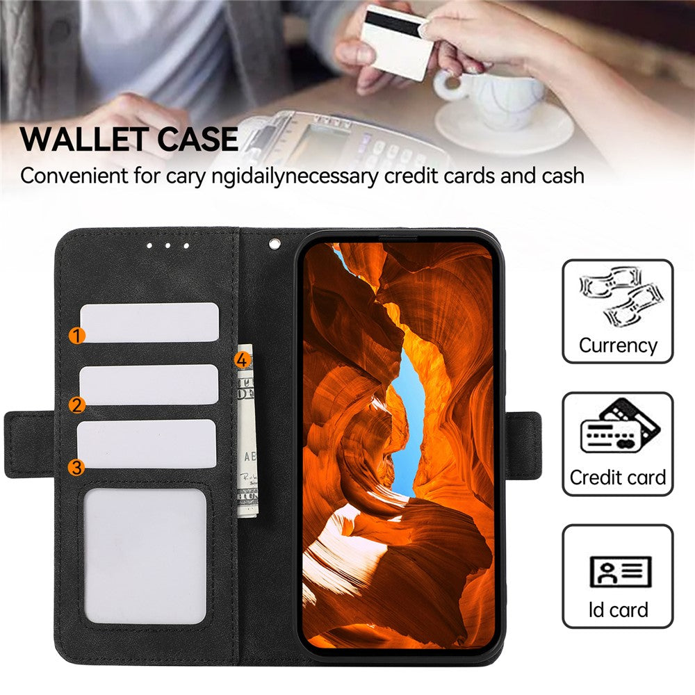 ABEEL For Honor Magic7 Lite 5G / X9c 5G / X60 Pro 5G Case PU Leather Folio Stand View RFID Blocking Phone Cover