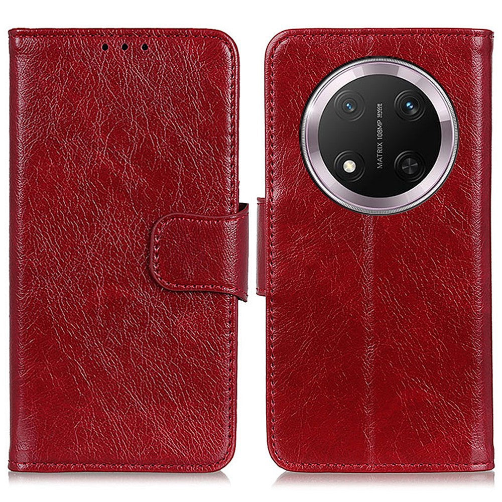 For Honor Magic7 Lite 5G / X9c 5G / X60 Pro 5G Case Nappa Texture Split Leather Wallet Phone Cover