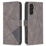 BINFEN COLOR til Samsung Galaxy A26 5G Telefonetuier Pung Stander Geometri Præget Lædercover