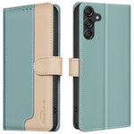 BINFEN COLOR BF33 for Samsung Galaxy A26 5G Leather Case Splicing Color RFID Blocking