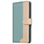 BINFEN COLOR BF33 for Samsung Galaxy A26 5G Leather Case Splicing Color RFID Blocking