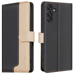 BINFEN COLOR BF33 for Samsung Galaxy A26 5G Leather Case Splicing Color RFID Blocking