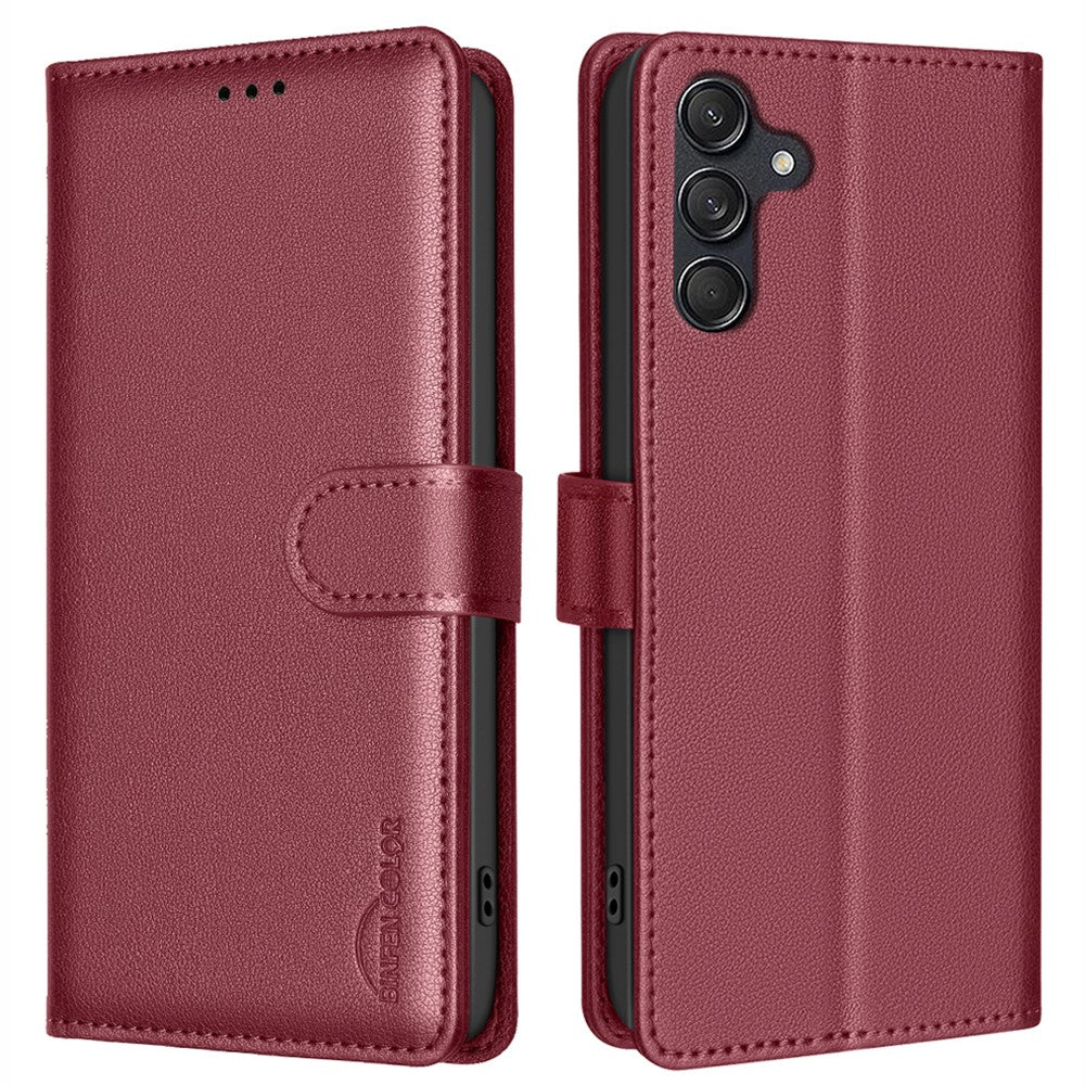 BINFEN COLOR BF32 For Samsung Galaxy A18 5G / A18 4G / A17 5G / A17 4G / A26 5G Leather Case Wallet RFID Blocking Phone Cover