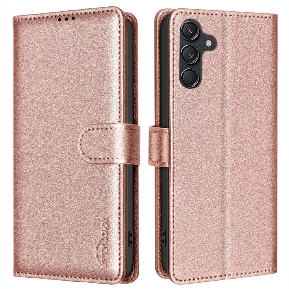 BINFEN COLOR BF32 For Samsung Galaxy A18 5G / A18 4G / A17 5G / A17 4G / A26 5G Leather Case Wallet RFID Blocking Phone Cover