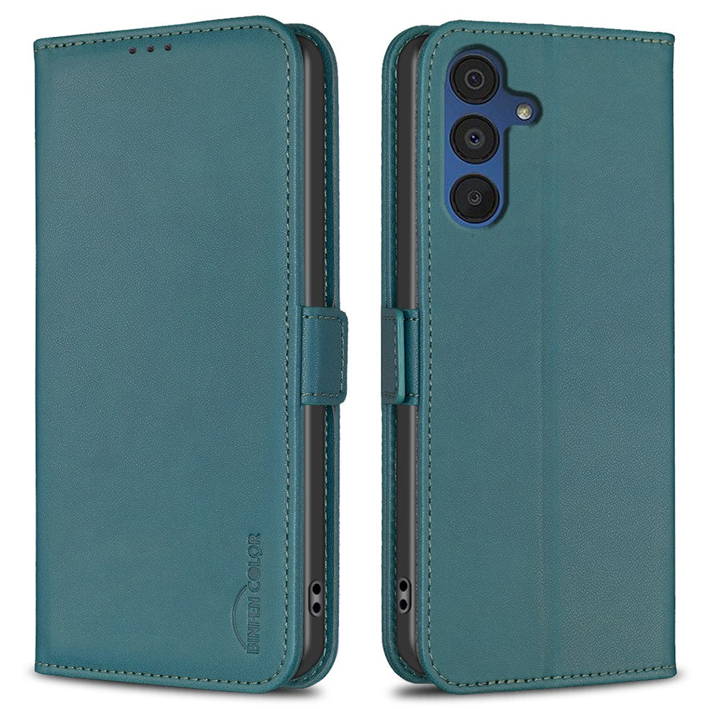 BINFEN COLOR BF31 For Samsung Galaxy A26 5G Case with Wallet Stand PU Leather Flip Phone Cover