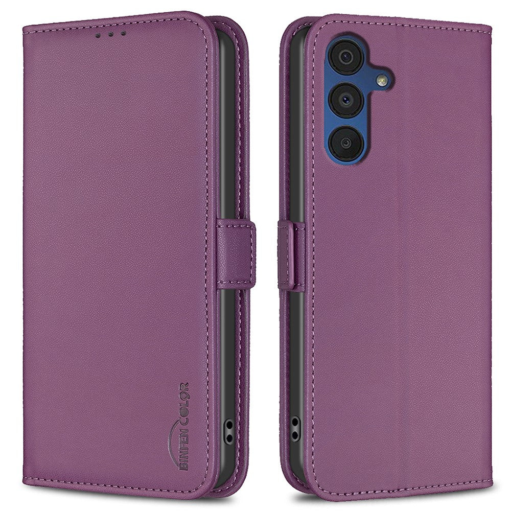 BINFEN COLOR BF31 For Samsung Galaxy A26 5G Case with Wallet Stand PU Leather Flip Phone Cover