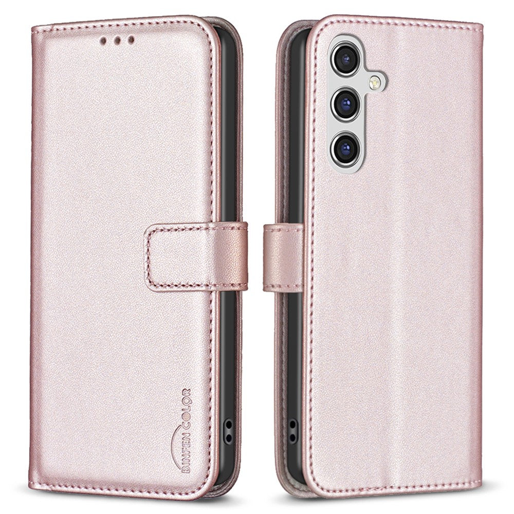 BINFEN COLOR BF17 För Samsung Galaxy A56 5G Plånboksfodral Flip Läderfodral