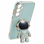 Til Samsung Galaxy A16 5G / A16 4G Cover Galvanisering Blød TPU Telefoncover med Astronaut Skjult Stander