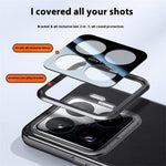 For Xiaomi 15 Pro Case with Lens Guard Kickstand Anti Drop TPU+PU Phone Back Cover