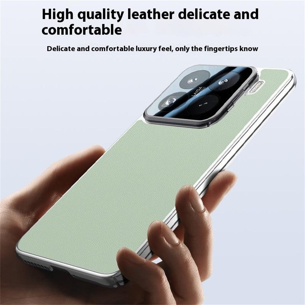 For Xiaomi 15 Pro Case with Lens Guard Kickstand Anti Drop TPU+PU Phone Back Cover