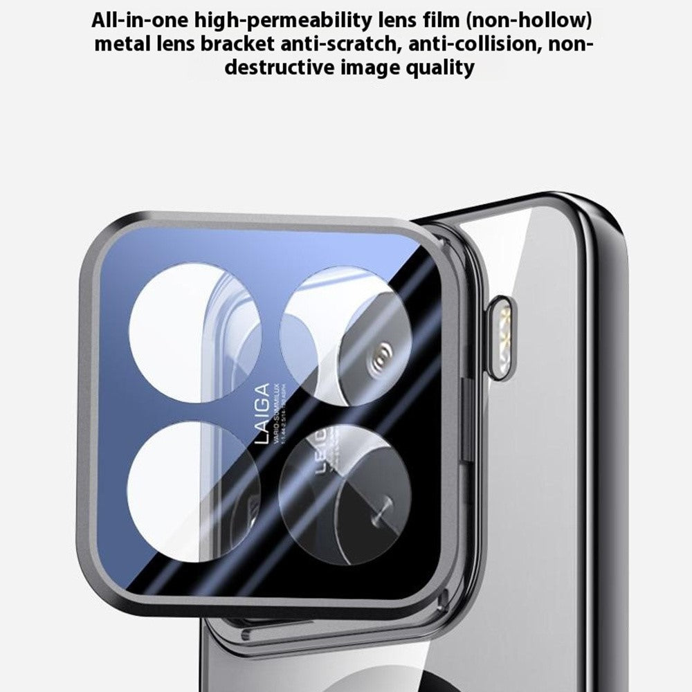 Xiaomi 15 Pro Magnetiskt Skal Linsstativ Genomskinligt PC Bakstycke