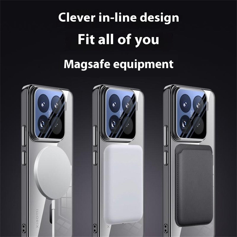 Xiaomi 15 Pro Magnetiskt Skal Linsstativ Genomskinligt PC Bakstycke
