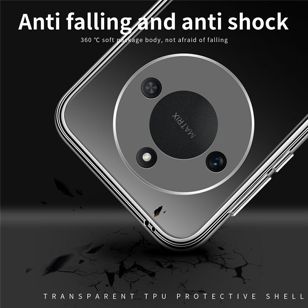 MOFI For Honor X60 5G Case Anti-Scratch Clear Soft TPU Phone Cover