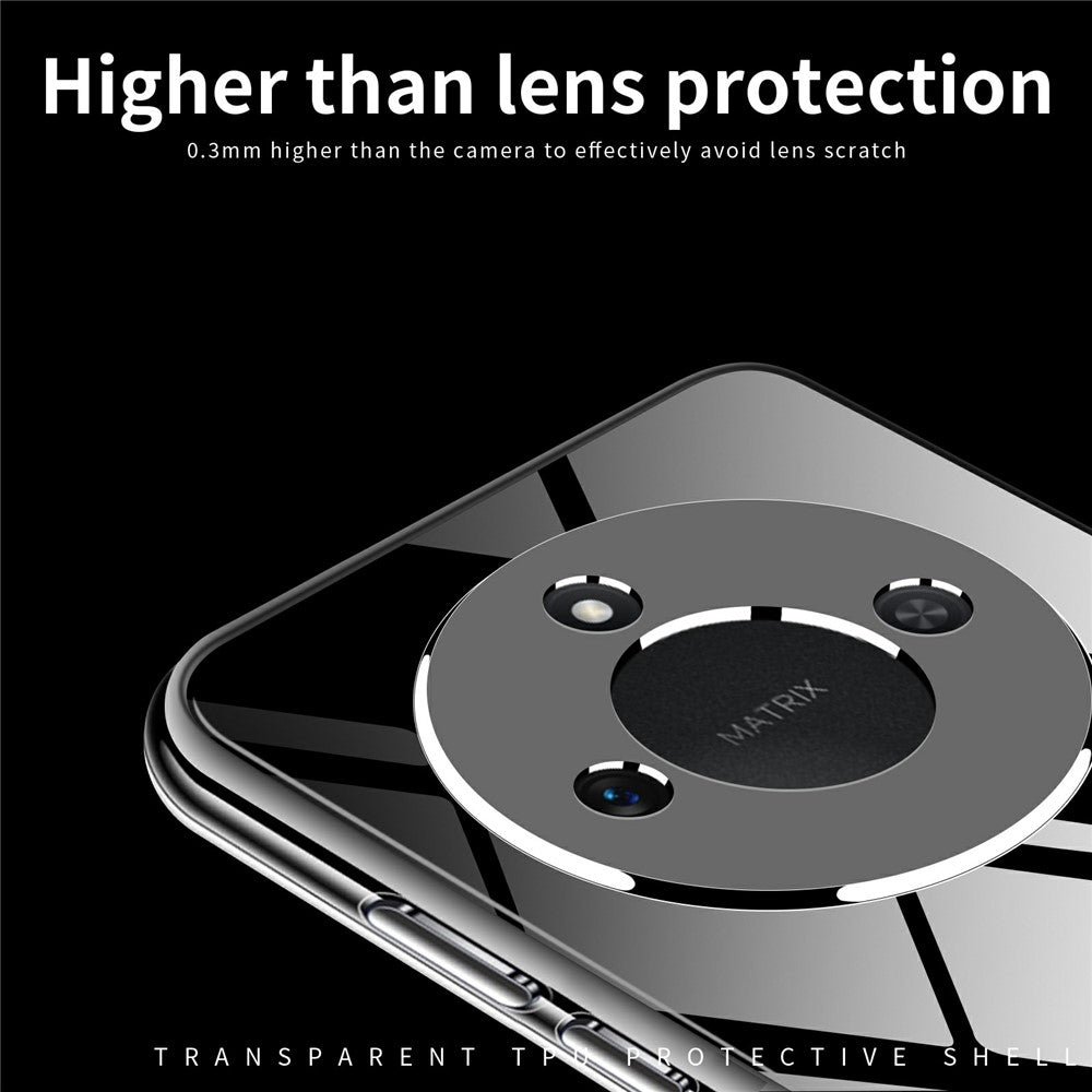 MOFI For Honor X60 5G Case Anti-Scratch Clear Soft TPU Phone Cover
