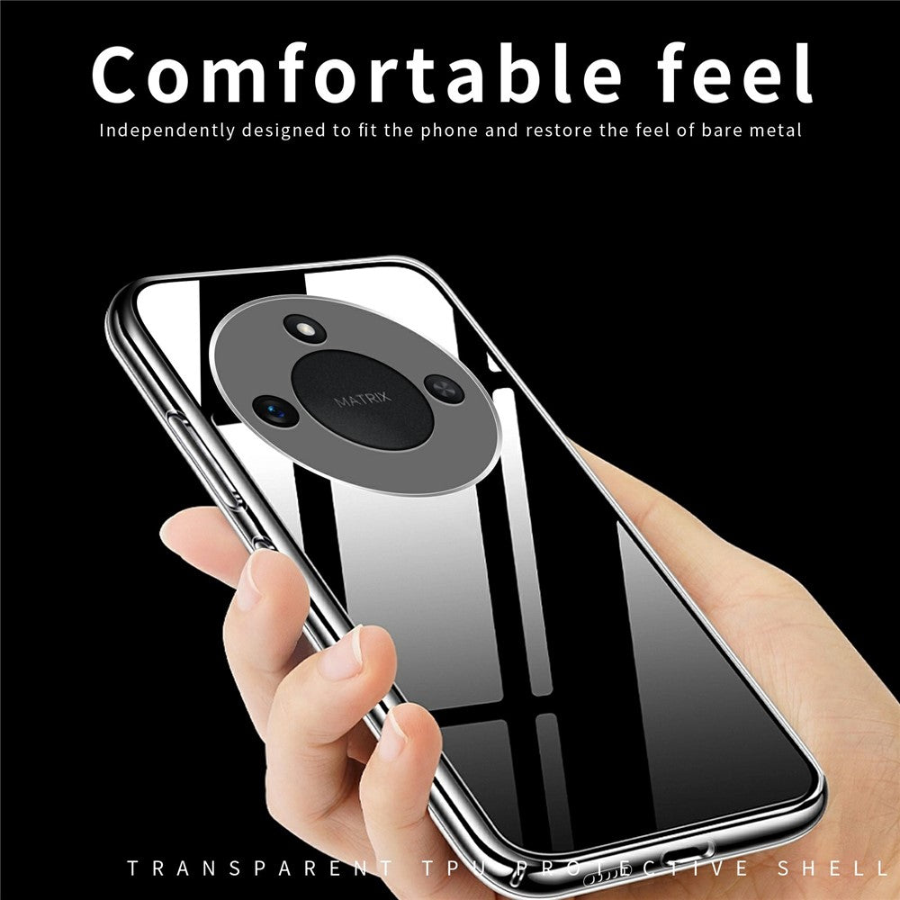 MOFI For Honor X60 5G Case Anti-Scratch Clear Soft TPU Phone Cover