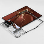 For Huawei Mate XT Ultimate Case Kickstand Electroplating Frame Clear PC Phone Back Cover
