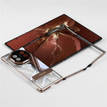 For Huawei Mate XT Ultimate Case Kickstand Electroplating Frame Clear PC Phone Back Cover