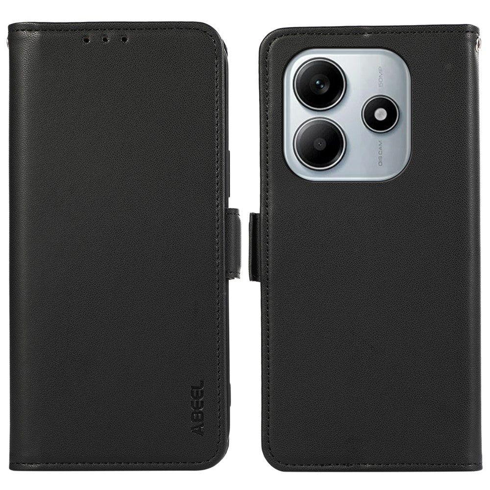 ABEEL For Xiaomi Redmi Note 14 4G (163.25mm) Case Leather Phone Cover with RFID Blocking Wallet