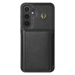 Til Samsung Galaxy A16 4G / 5G Cover Tri-Fold Kortholder Støtteben TPU+Læder Bagsidecover med Skulderrem