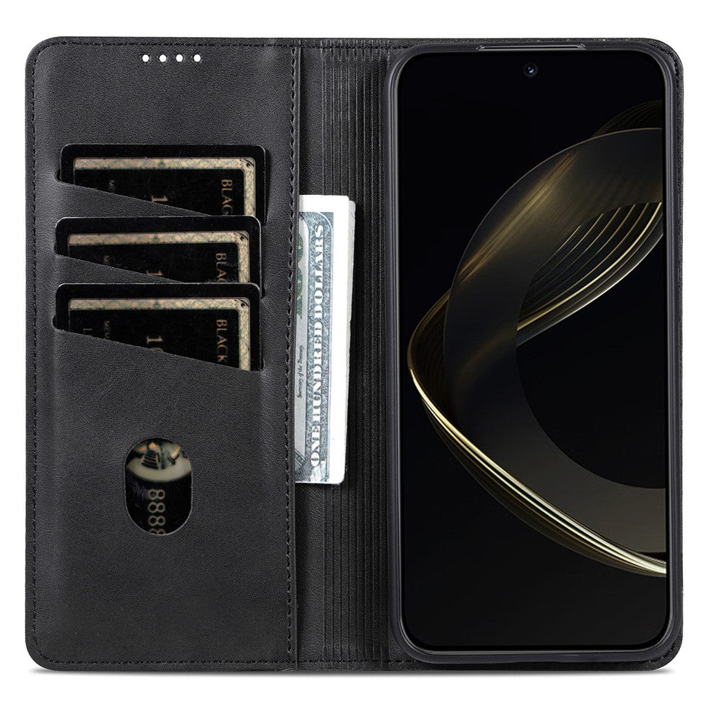 AZNS For Xiaomi 15 Case Cowhide Texture PU Leather Wallet Phone Cover