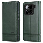 AZNS For Xiaomi 15 Case Cowhide Texture PU Leather Wallet Phone Cover