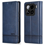 AZNS For Xiaomi 15 Case Cowhide Texture PU Leather Wallet Phone Cover