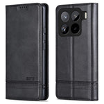 AZNS For Xiaomi 15 Pro Case Cowhide Texture PU Leather Wallet Phone Cover