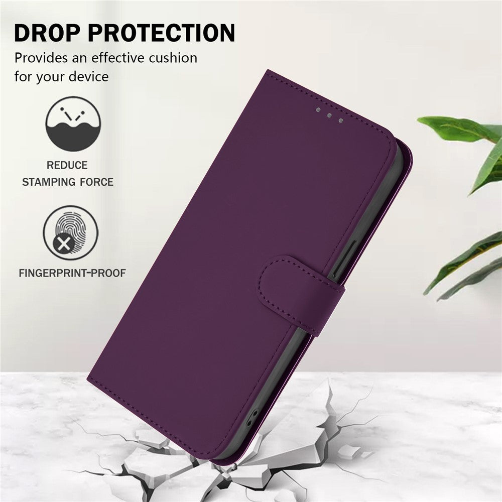 For Xiaomi 15 Pro Case Solid Color Wallet Leather Phone Cover with Strap