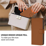 For Xiaomi 15 Case Solid Color Wallet Leather Phone Cover with Strap
