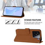 For Xiaomi 15 Case Solid Color Wallet Leather Phone Cover with Strap