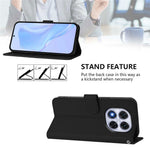 For Xiaomi Redmi Note 14 Pro+ 5G / Note 14 Pro 5G / Poco X7 5G Case Solid Color Wallet Leather Phone Cover with Strap