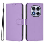 For Xiaomi Redmi Note 14 Pro+ 5G / Note 14 Pro 5G / Poco X7 5G Case Solid Color Wallet Leather Phone Cover with Strap