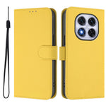 For Xiaomi Redmi Note 14 Pro+ 5G / Note 14 Pro 5G / Poco X7 5G Case Solid Color Wallet Leather Phone Cover with Strap