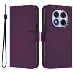 For Xiaomi Redmi Note 14 Pro+ 5G / Note 14 Pro 5G / Poco X7 5G Case Solid Color Wallet Leather Phone Cover with Strap
