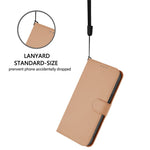 For Xiaomi Redmi Note 14 5G Case Solid Color Wallet Leather Phone Cover with Strap