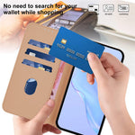For Xiaomi Redmi Note 14 5G Case Solid Color Wallet Leather Phone Cover with Strap