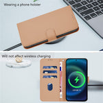 For Xiaomi Redmi Note 14 5G Case Solid Color Wallet Leather Phone Cover with Strap