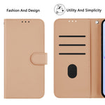For Xiaomi Redmi Note 14 5G Case Solid Color Wallet Leather Phone Cover with Strap