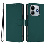 For Xiaomi Redmi Note 14 5G Case Solid Color Wallet Leather Phone Cover with Strap