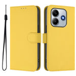 For Xiaomi Redmi Note 14 5G Case Solid Color Wallet Leather Phone Cover with Strap
