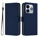 For Xiaomi Redmi Note 14 5G Case Solid Color Wallet Leather Phone Cover with Strap