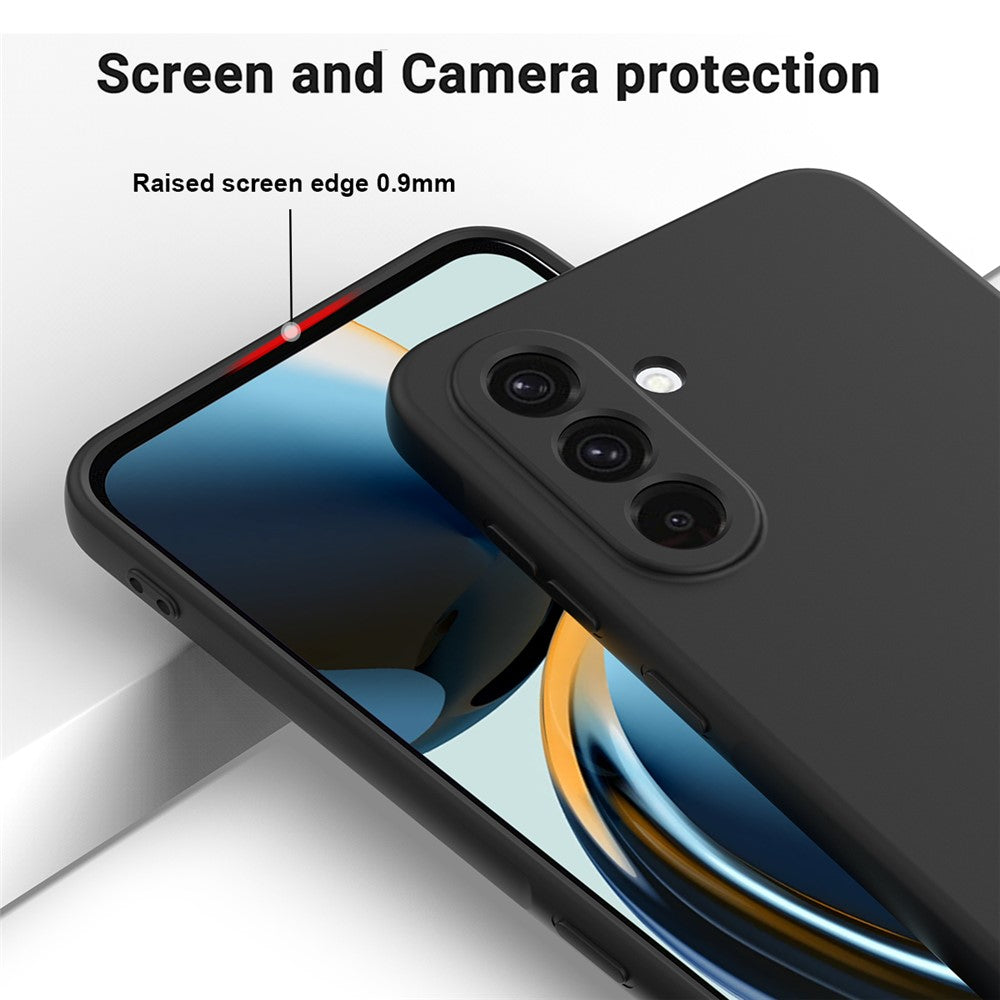 Samsung Galaxy A36 5G-skal med flytande silikon och baksida med handrem