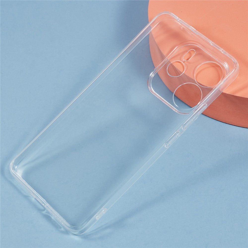 For Xiaomi Redmi Note 14 4G (163.25mm) Clear Phone Case Ultra-Thin Flexible TPU Back Cover