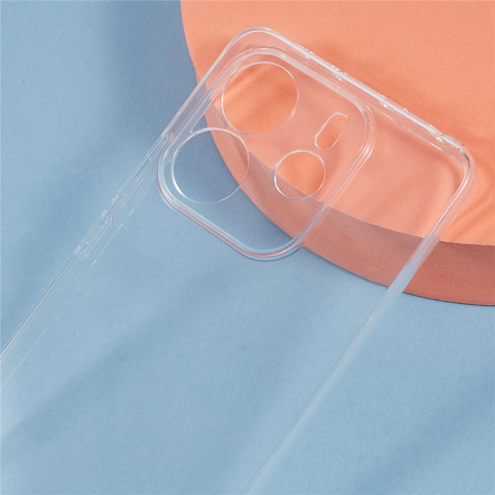 For Xiaomi Redmi Note 14 4G (163.25mm) Clear Phone Case Ultra-Thin Flexible TPU Back Cover