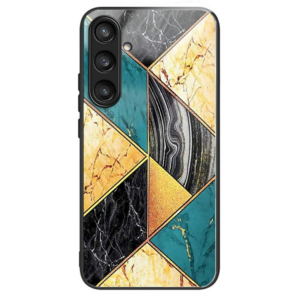 Samsung Galaxy A16 4G / 5G-skal i härdat glas med mönstertryck