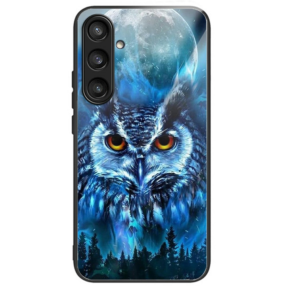 Samsung Galaxy A16 4G / 5G-skal i härdat glas med mönstertryck