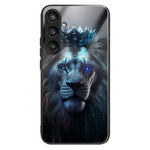 For Samsung Galaxy A36 5G Case Tempered Glass Back Cover with Pattern Printing