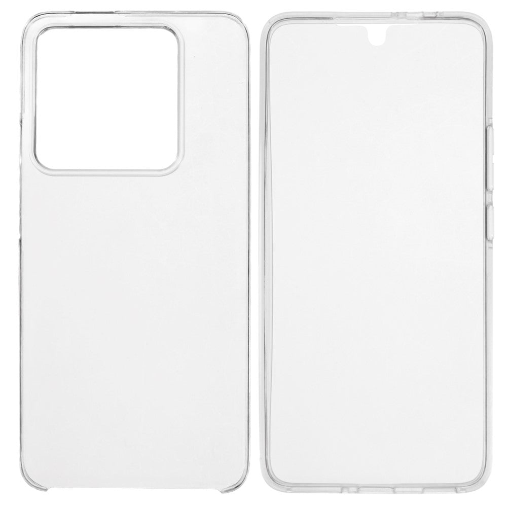 For Xiaomi 14T Pro Case TPU Frame Clear Acrylic Back Phone Cover with PET Film